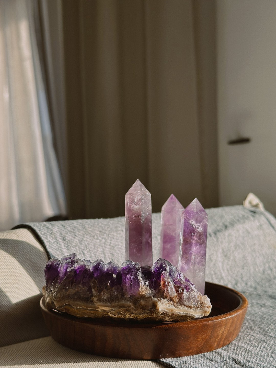 Natural Amethyst Crystal Wand (Large)