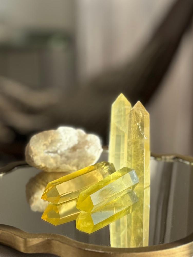 Citrine gemstone wands