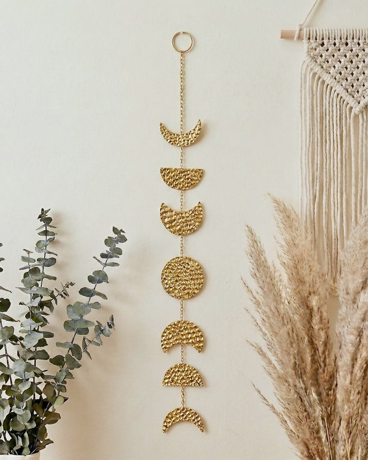 Moon phase garland home decor by Manipura