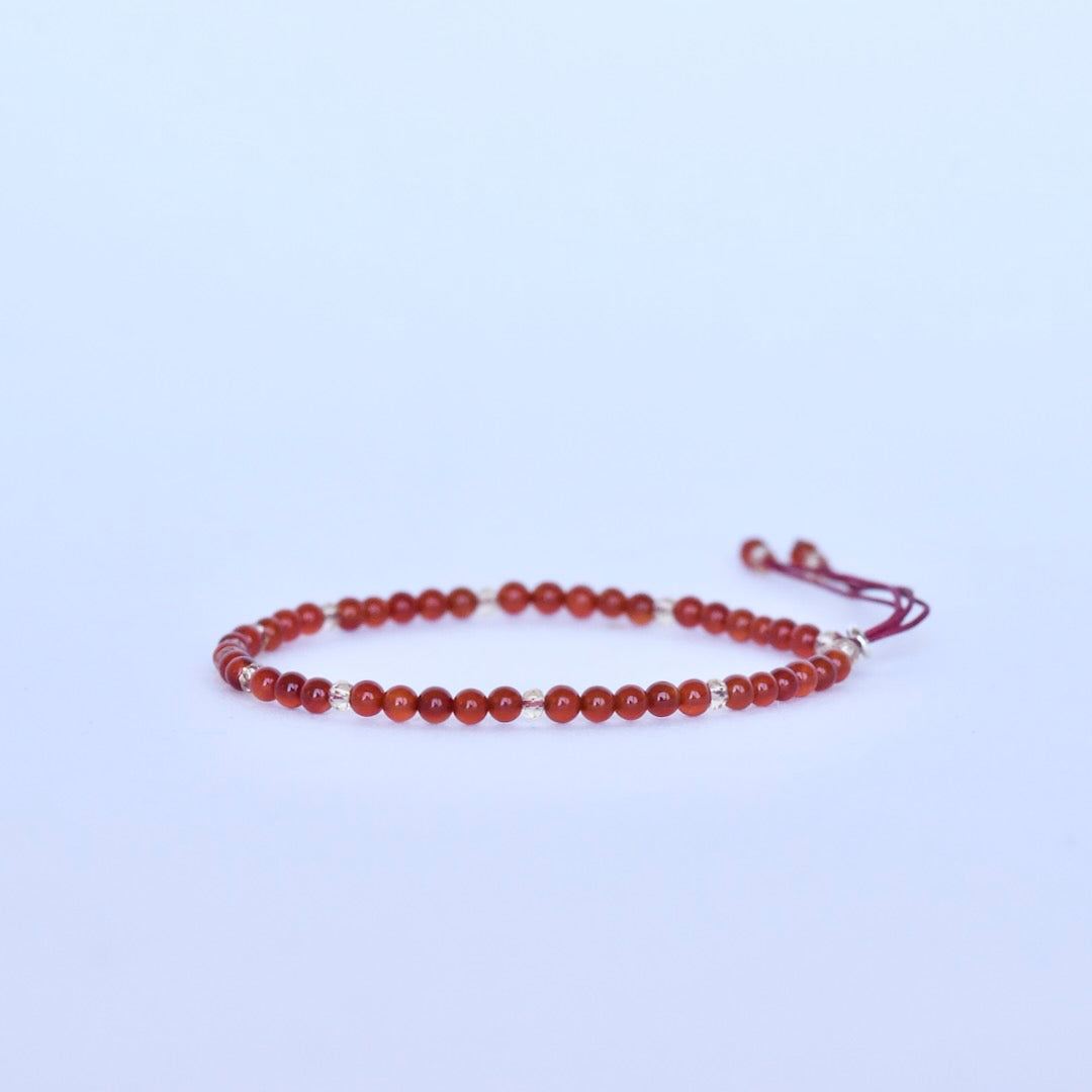 Carnelian Adjustable Gemstone Bracelet by Manipura