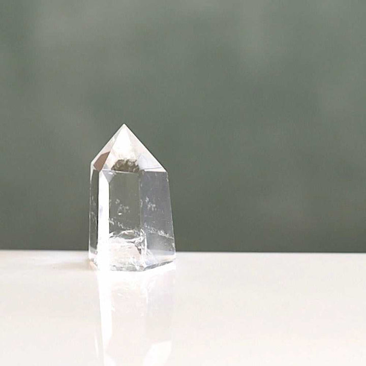 Natural Clear Quartz Crystal Wand (Small) by Manipura Malas at