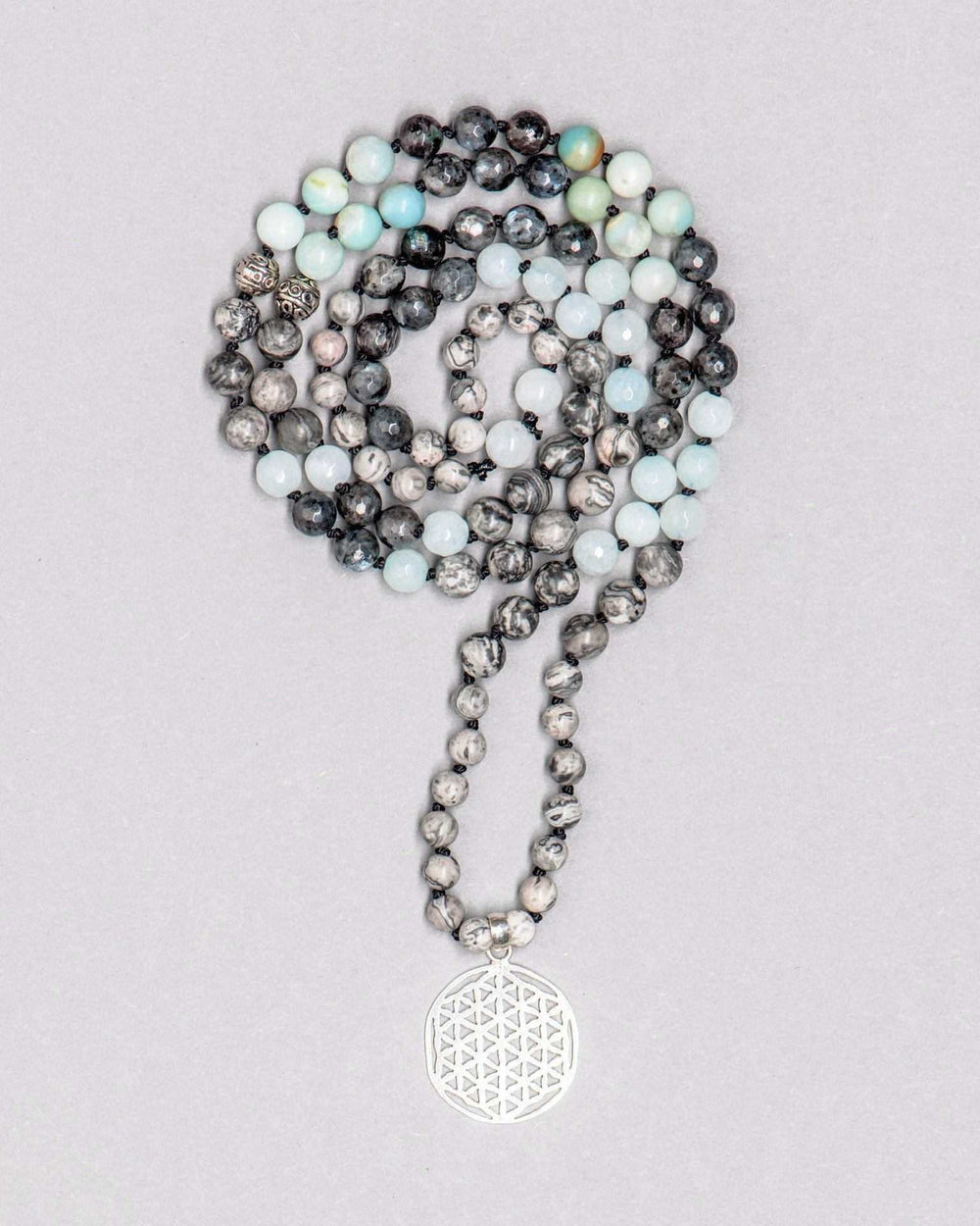 Flower of Life Gemstone Mala