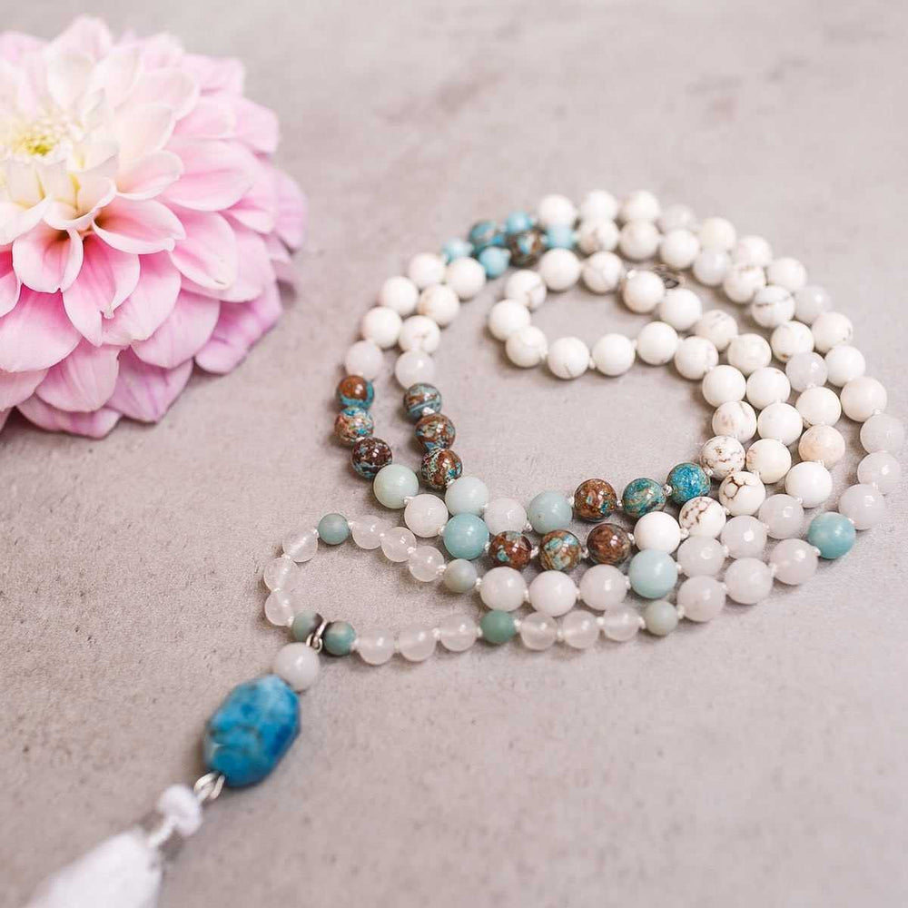 Inspiration Gemstone Mala - Handmade with 108 Mala Beads by Manipura