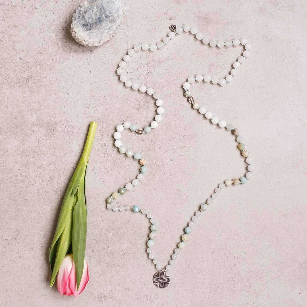 Brightness Gemstone Mala - Handmade with 108 Mala Beads by Manipura