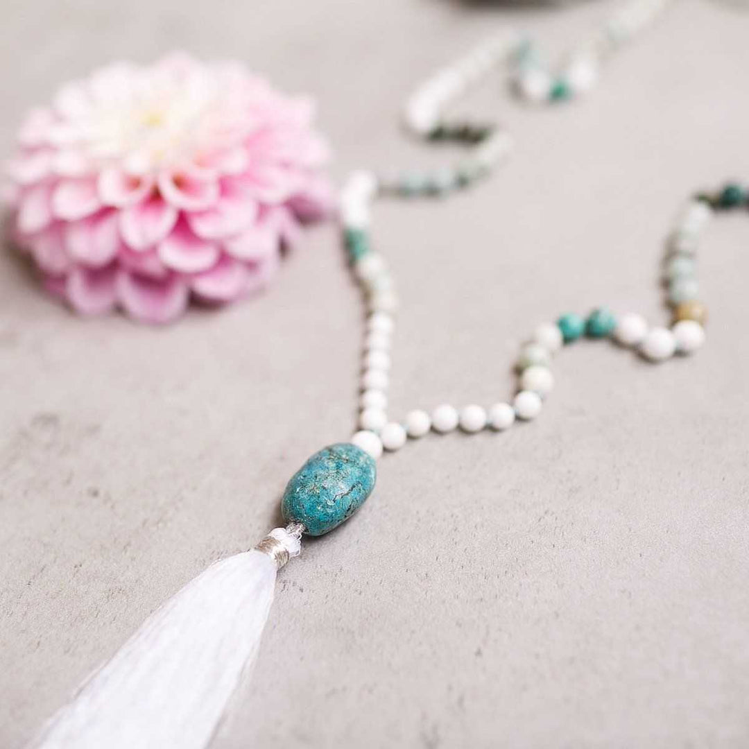 Endless Sky Gemstone Mala - Limited - Handmade with 108 Mala Beads by Manipura