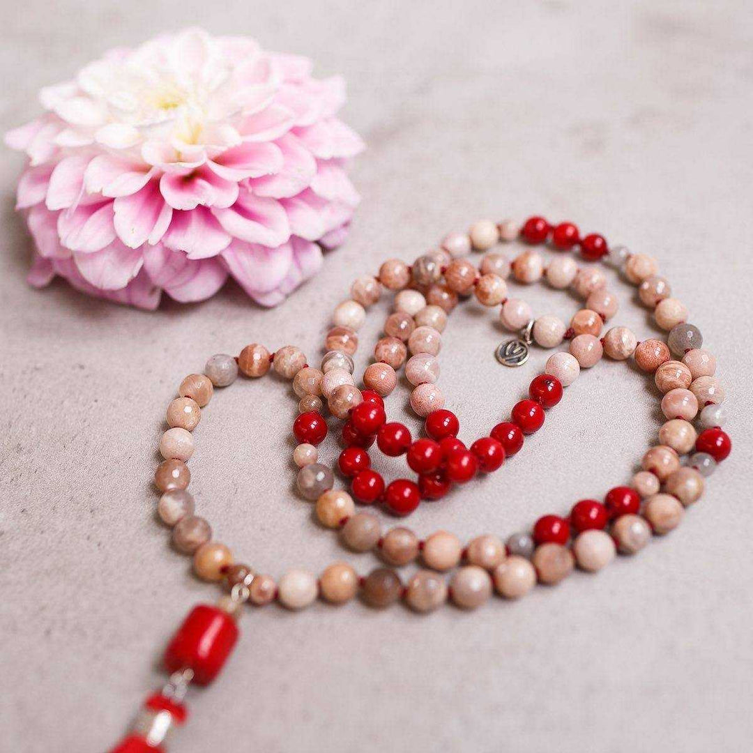 Trust Yourself Gemstone Mala - Handmade with 108 Mala Beads by Manipura